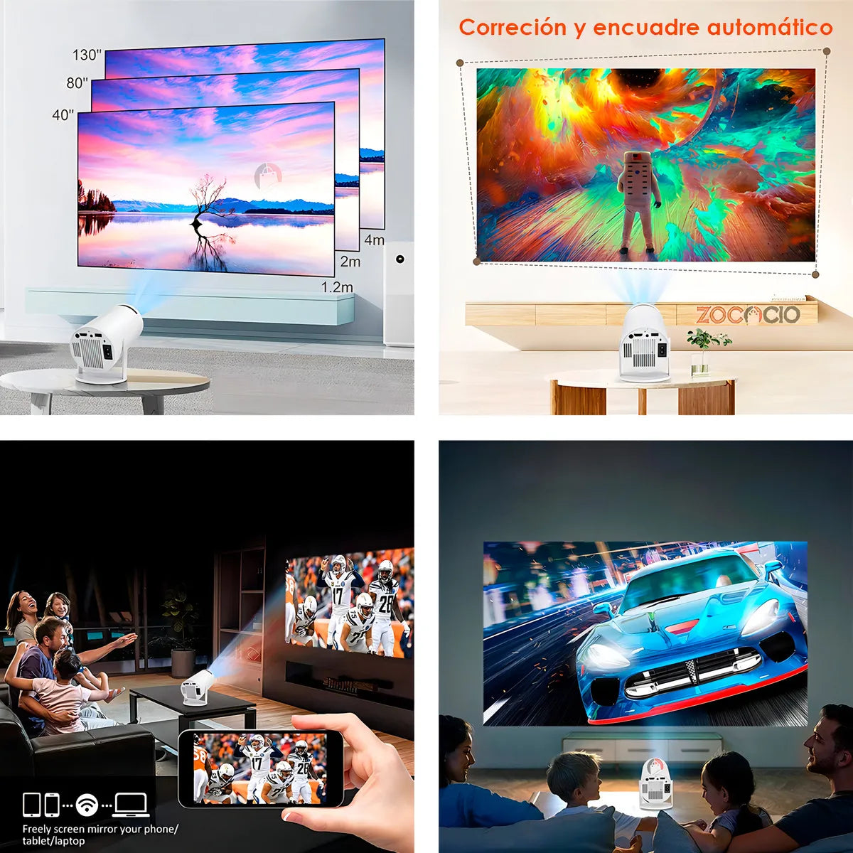 Proyector Hy300 Pro HD Smartv