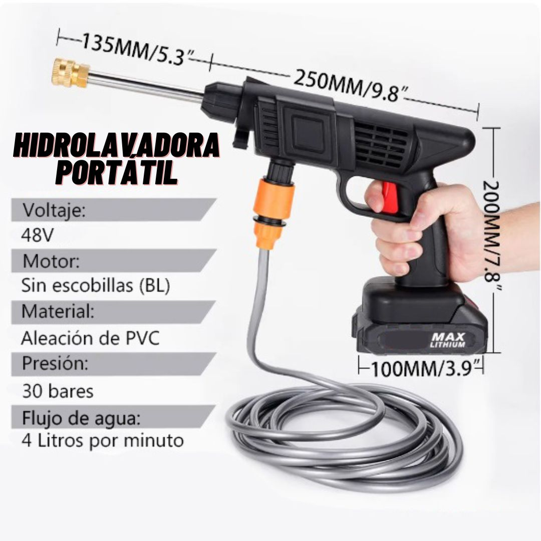 Hidrolavadora Portátil recargable 48v