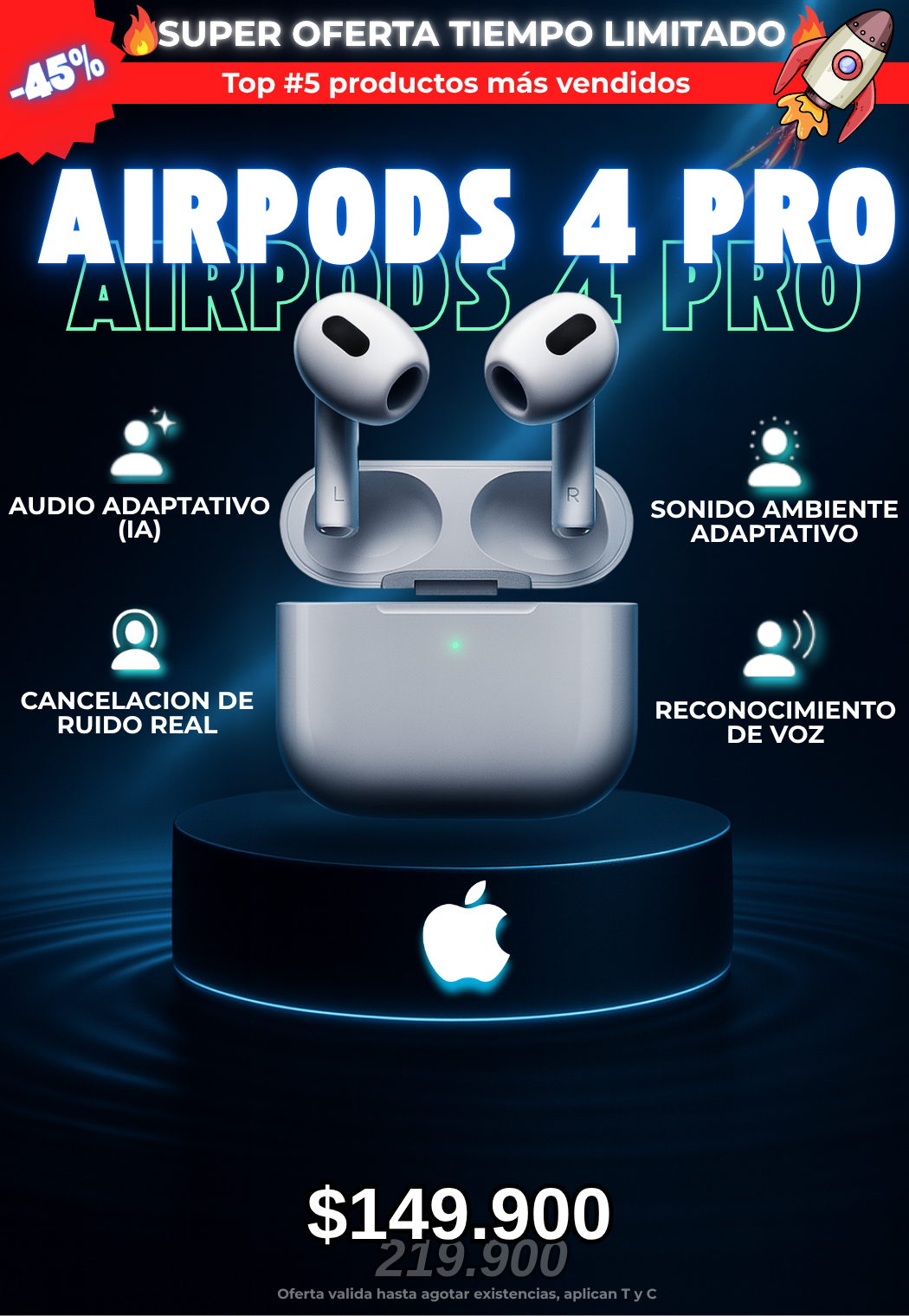 Airpods Serie 4 Generacion ANC