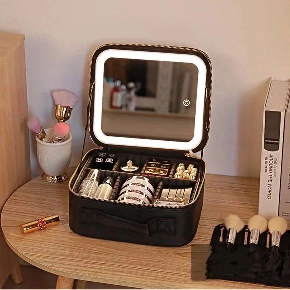 Estuche Cosmetiquera con espejo led