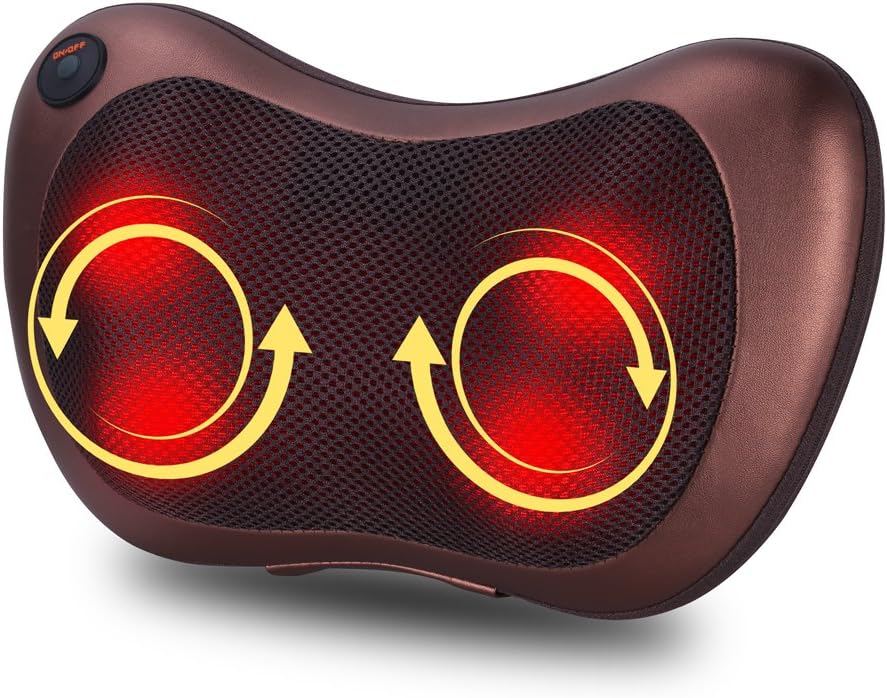 Cojín masajeador ergonómico recargable