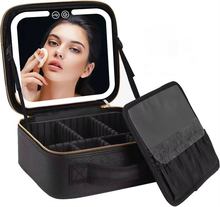 Estuche Cosmetiquera con espejo led
