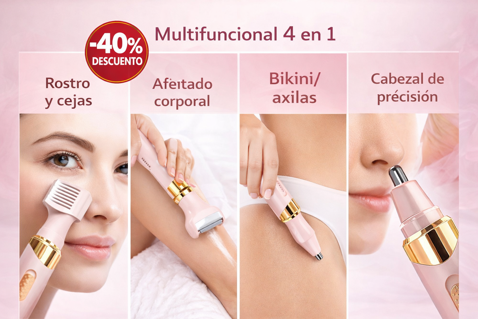 Máquina depiladora 4 en 1