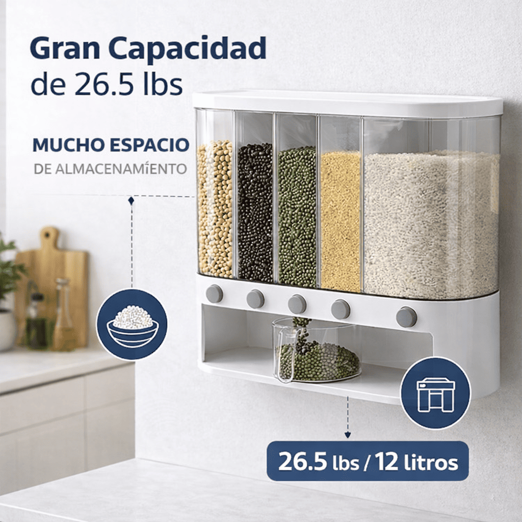 Dispensador de granos 26.5 LB