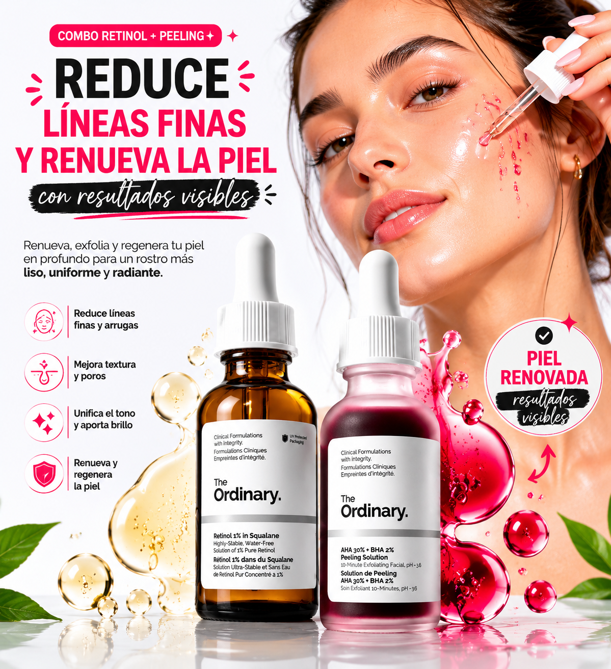 Retinol 1% + Peeling The Ordinary