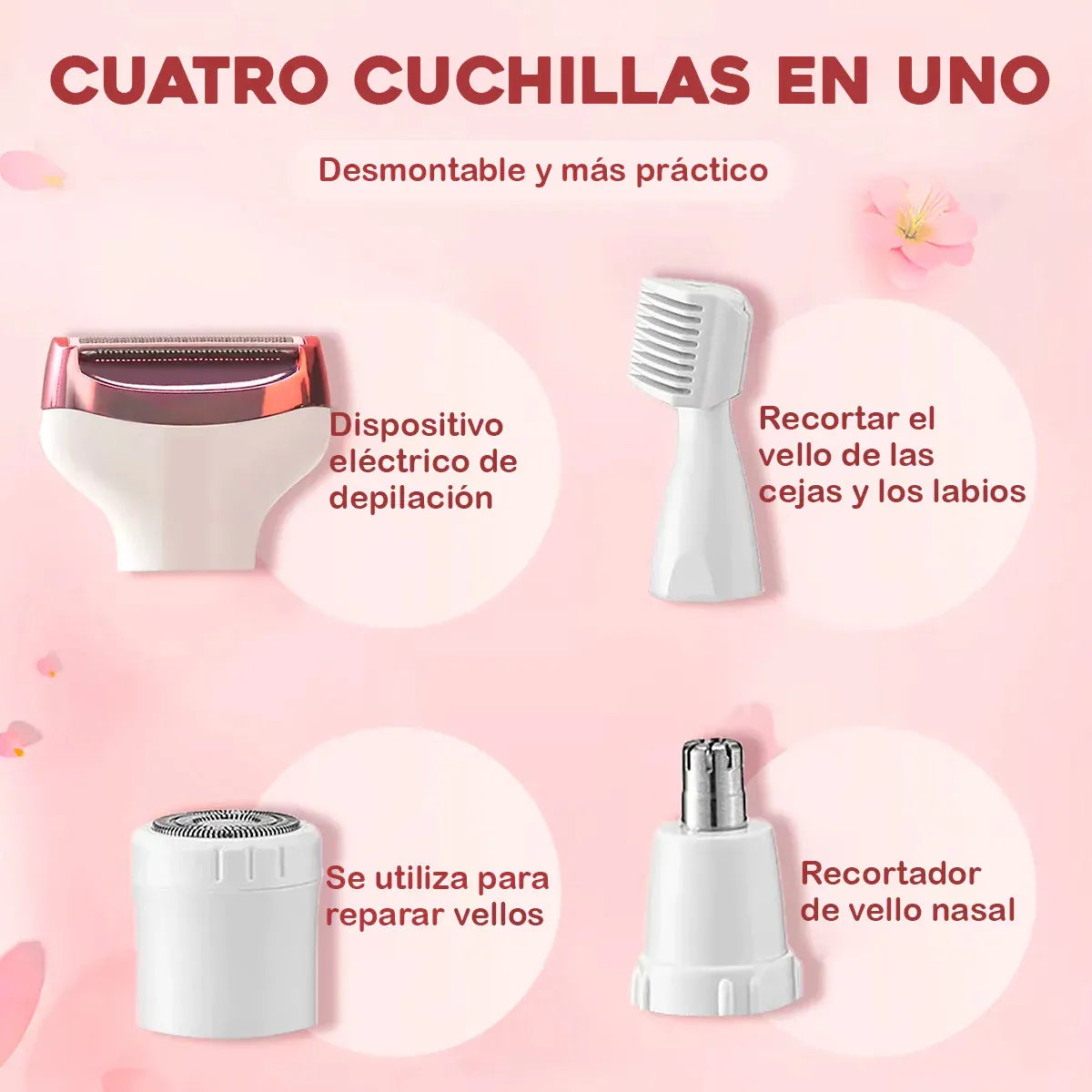 Máquina depiladora 4 en 1